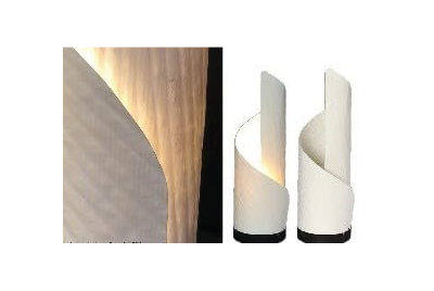 Générique Lampe de Table Eden, Design Moderne, Ø10 cm x H33 cm, Blanc [Classe énergétique A]
