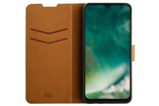 Générique Étui Portefeuille en Cuir pour A04s, Protection Téléphone avec Rangements pour Cartes, Noir XQISIT